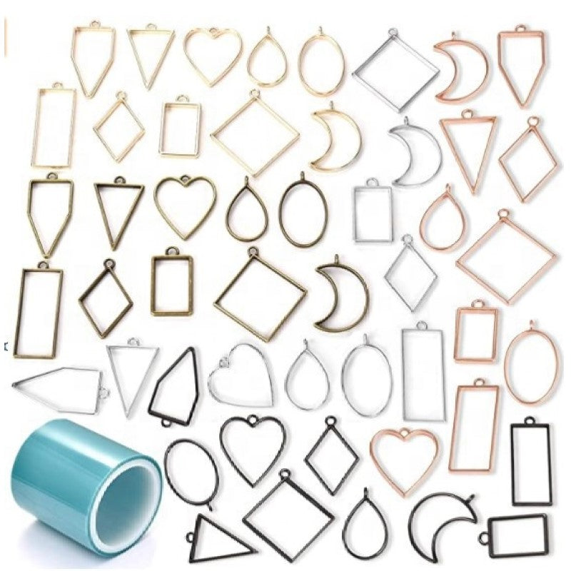 Bezel Pendants - 10pcs Set