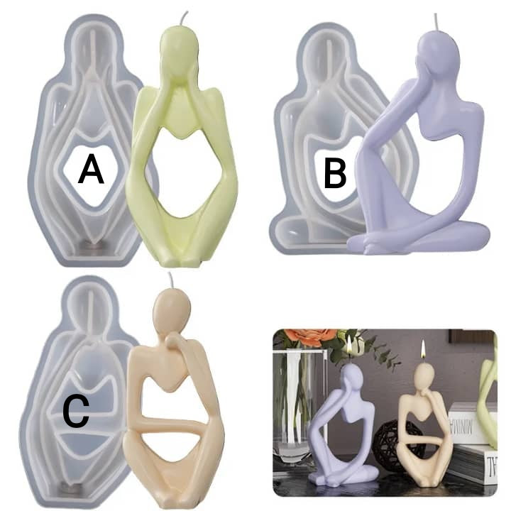 Human Thinking Candle Mold