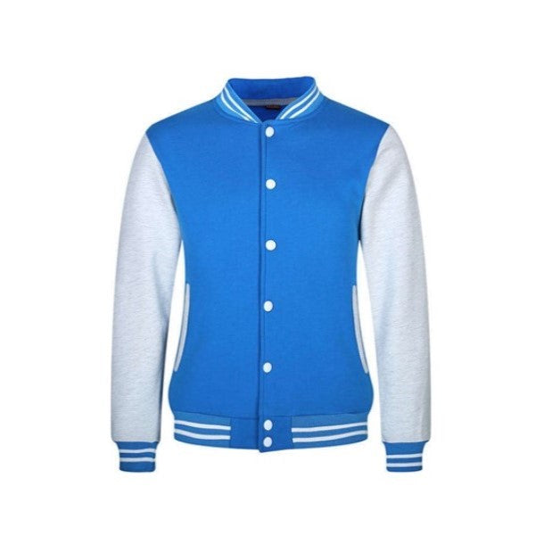 Men’s Varsity Baseball Jacket - Blue And White