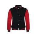 Men’s Varsity Baseball Jacket - Black And Red
