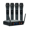 Professional 4 Channels QLXD4 Handheld Wireless Microphone for Home, Meeting, Party, Church