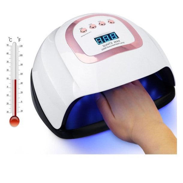 Nail UV Dryer Machine - All Gel Nail Polish Sensor LCD Display - SUN T5 MAX 220W