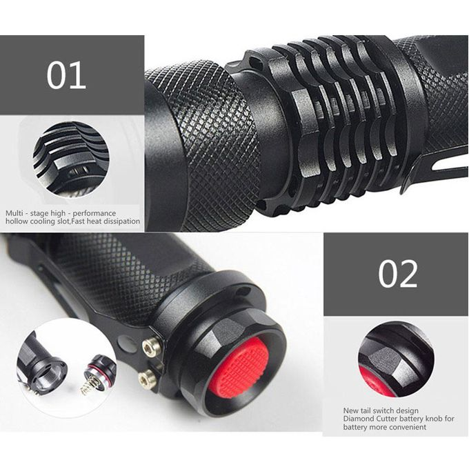 LED UV Flashlight 365nm 395nm Blacklight Scorpion UV Light Pet Urine Detector Zoomable Ultraviolet lighting
